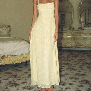 Princess Polly about of France yellow maxi